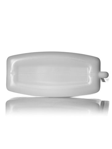 2 liter natural-colored HDPE plastic twin-neck bottle (requires 2 caps) with 38-400 and 28-400 neck finishes