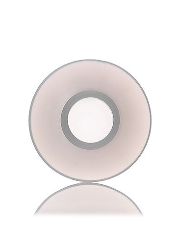 8 oz natural-colored LDPE plastic cylinder round bottle with 24-410 neck finish