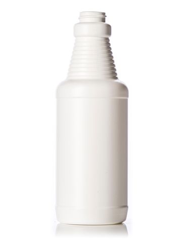 16 oz white HDPE plastic decanter sprayer bottle with 28-400 neck finish