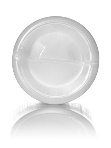 4 oz natural-colored HDPE plastic imperial round bottle with 24-410 neck finish