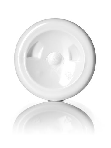 2 oz white PET plastic boston round bottle with 20-410 neck finish