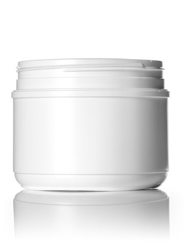 36 oz white HDPE plastic wide-mouth container with 120TT neck finish