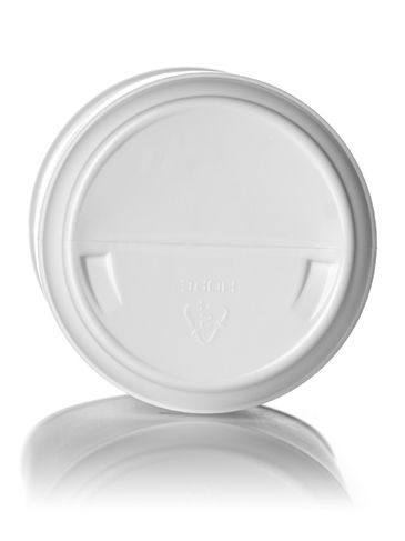 32 oz white HDPE plastic single wall canister with 89-400 neck finish
