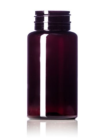 150 cc dark amber PET plastic pill packer bottle with 38-400 neck finish