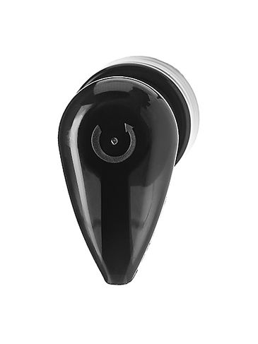 Black PP plastic 24-410 smooth skirt down-lock dispensing pump with 5.59 inch dip tube (2 cc output)