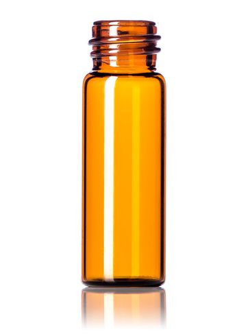 1 dram amber glass vial with 13-425 neck finish