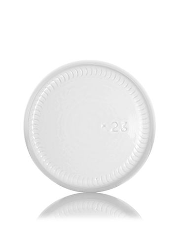 4 oz glossy white-colored clear glass boston round bottle with 24-400 neck finish