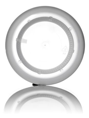 4 oz natural-colored PP plastic double wall round base jar with 70-400 neck finish