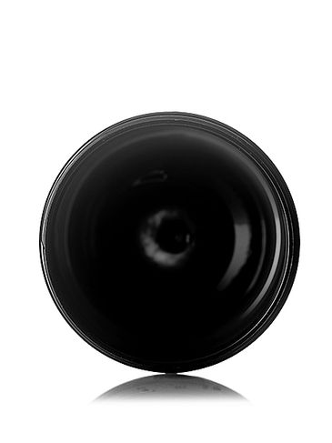 8 oz black PET plastic single wall jar with 70-400 neck finish