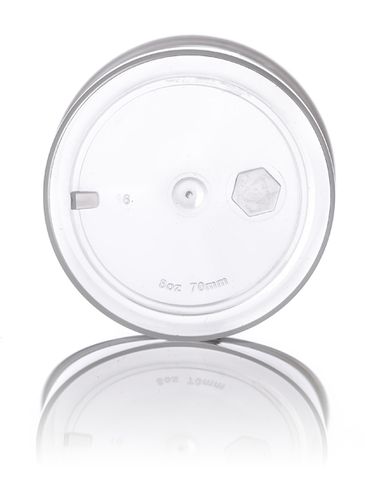 8 oz clarified PP plastic single wall jar with 70-400 neck finish