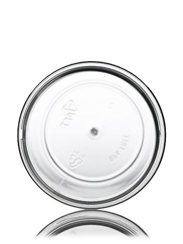 12 oz clear PET plastic single wall jar with 70-400 neck finish
