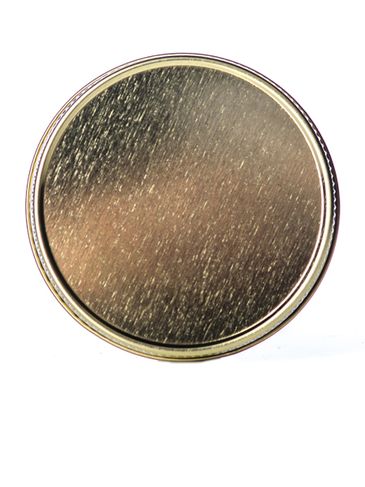 Gold metal 63-400 lid with standard plastisol liner