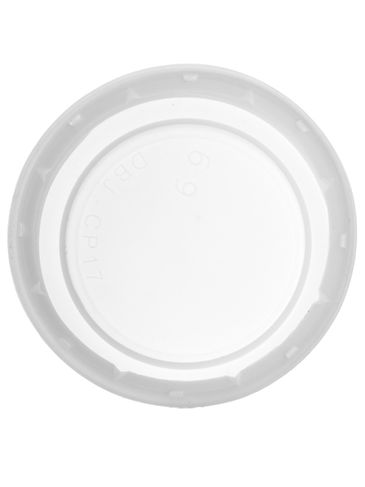 White HDPE plastic 38-DBJ tamper-evident lid