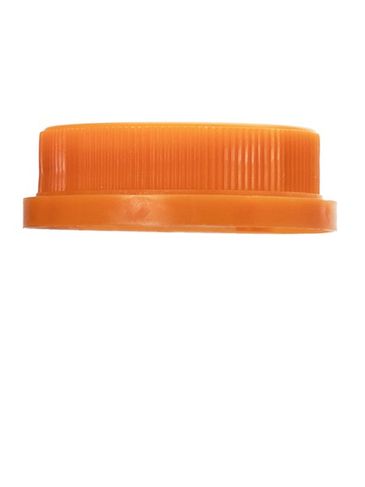 Orange HDPE plastic 38-400 tamper evident dairy lid with foam liner