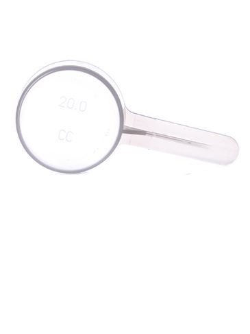 20 cc natural-colored plastic scoop