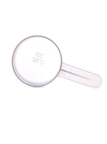 39 cc natural-colored plastic scoop