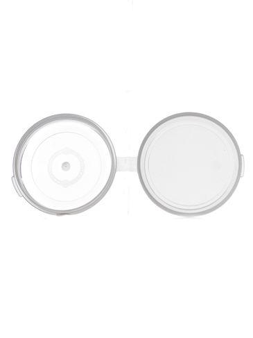 1 oz clear PP plastic hinged container