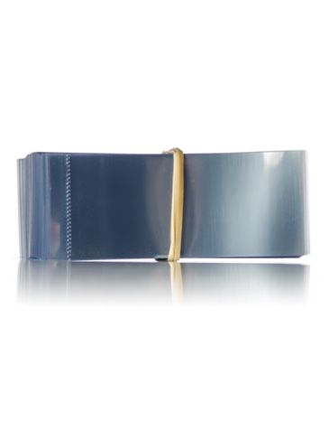 66 mm x 32 mm clear PVC plastic perforated shrink band for 38 mm neck finish