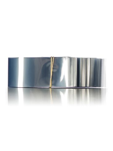 190 mm x 35 mm clear PVC plastic non-perforated shrink band for tubs