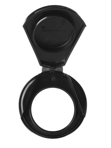 Black PP plastic 33-400 flip top lid