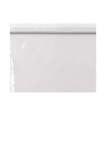 6 x 4 inch clear 2 mil thick back with zip lock seal