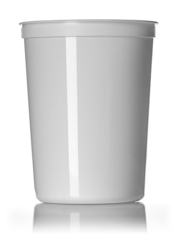 85 oz white PP plastic round tub