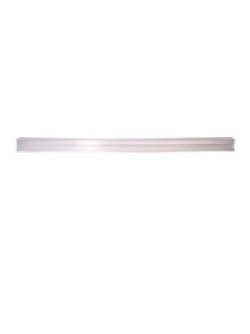 Natural-colored LDPE plastic 6.625 inch flat tub lid