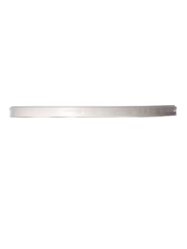 White LDPE plastic 6.625 inch flat tub lid