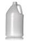 1 gallon natural-colored HDPE plastic industrial round bottle with 38-400 neck finish