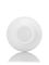 2 oz white HDPE plastic cosmo round bottle with 20-410 neck finish