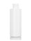 4 oz white HDPE plastic cylinder round bottle with 24-410 neck finish