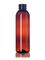 4 oz amber PET plastic cosmo round bottle with 24-410 neck finish