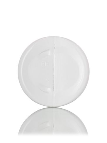 8 oz white HDPE plastic royal round bottle with 24-410 neck finish