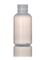 1 oz natural-colored LDPE plastic boston round bottle with 20-410 neck finish
