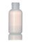 1 oz natural-colored HDPE plastic boston round bottle with 20-410 neck finish