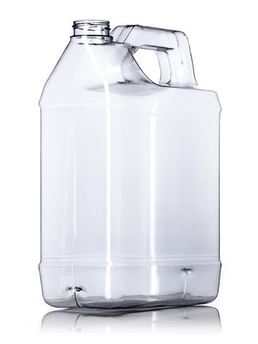 1 gallon clear PVC plastic f-style container with 38-400 neck finish (not food grade)