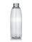 8 oz clear PET plastic round bottle with 28-410 neck finish