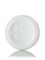8 oz white HDPE plastic imperial round bottle with 24-410 neck finish