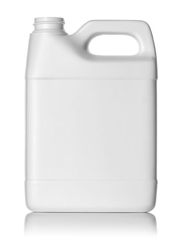 32 oz white HDPE plastic f-style container with 33-400 neck finish