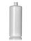 32 oz natural-colored HDPE plastic cylinder round bottle with 28-410 neck finish