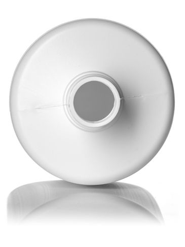 32 oz white HDPE plastic cylinder round bottle with 28-410 neck finish