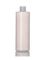8 oz natural-colored LDPE plastic cylinder round bottle with 24-410 neck finish