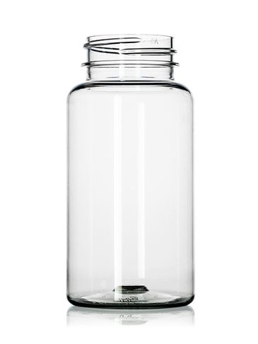 150 cc clear PET plastic pill packer bottle with 38-400 neck finish