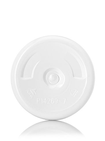 16 oz white PET plastic cosmo round bottle with 24-410 neck finish