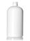 16 oz white PET plastic squat boston round bottle with 24-410 neck finish