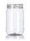16 oz clear PET plastic spice bottle with 70-450G neck finish