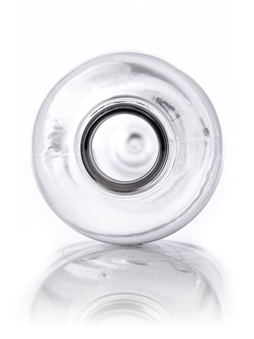 16 oz clear PET plastic bullet round bottle with 28-410 neck finish