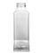 14.5 oz clear PET plastic french square bottle with 38-DBJ neck finish
