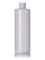8 oz natural-colored HDPE plastic cylinder round bottle with 24-410 neck finish