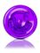 8 oz purple PET plastic bullet round bottle with 24-410 neck finish
